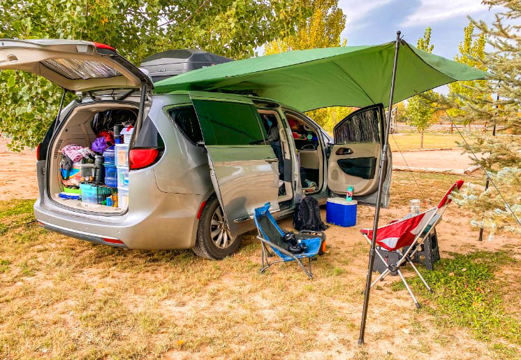 Camping in a Minivan