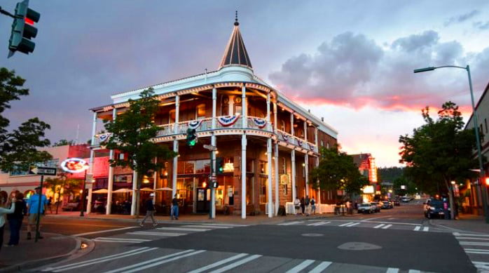 Flagstaff's historic downtown district