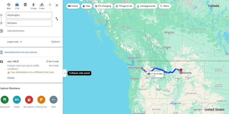 washington to-montana road trip